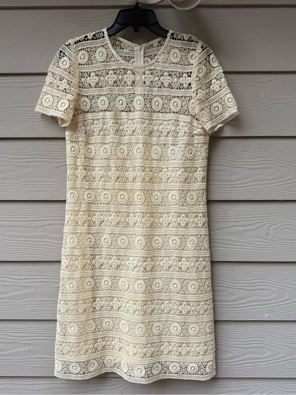 See By Chloe Cream Crochet Lace Mini Dress